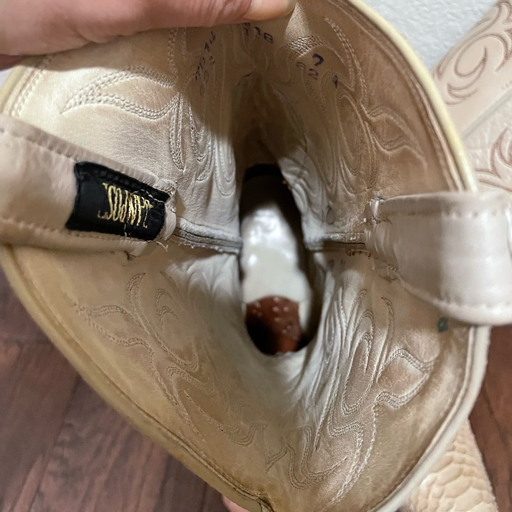 RARE Dan Post snakeskin cowboy boots - Picture 11 of 14